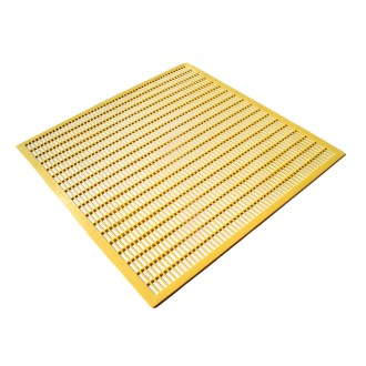 Mateří mřížka - žlutý litý plast - 420x377 mm